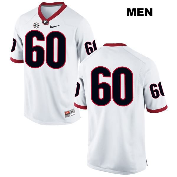 Georgia Bulldogs Men's Allen Williams #60 NCAA No Name Authentic White Nike Stitched College Football Jersey QGJ6156VV